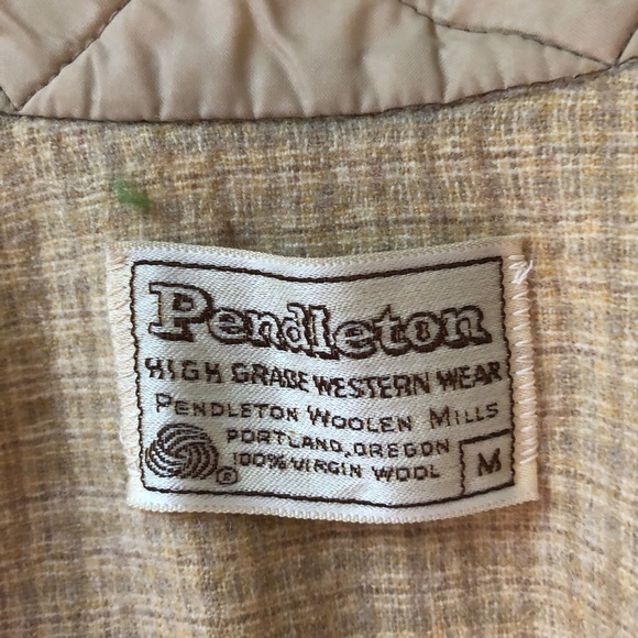 60’s Vtg Pendleton Wool Western Shirt - Picture 5 of 6